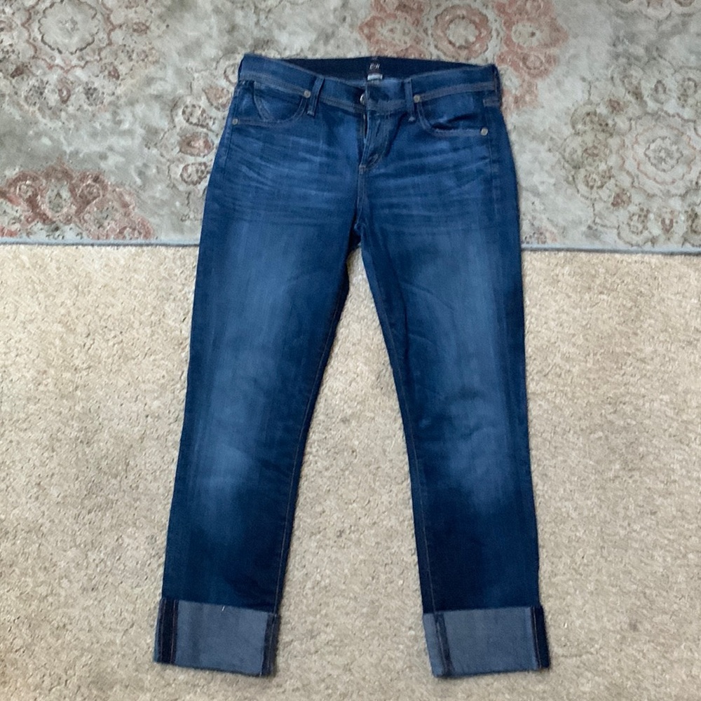 Citizen jeans cuffed inseam  dark wash in great condition
